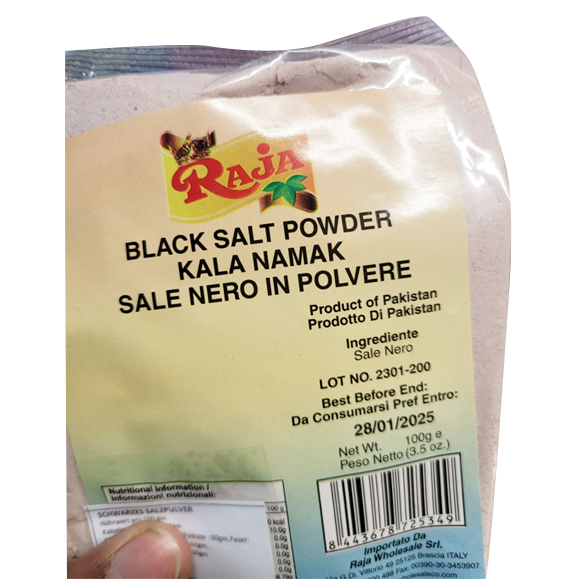 Raja black salt powder